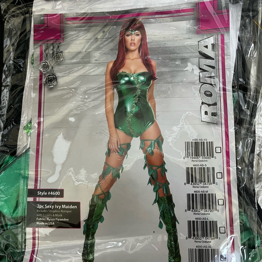Roma Shimmering Green Ivy Costume
